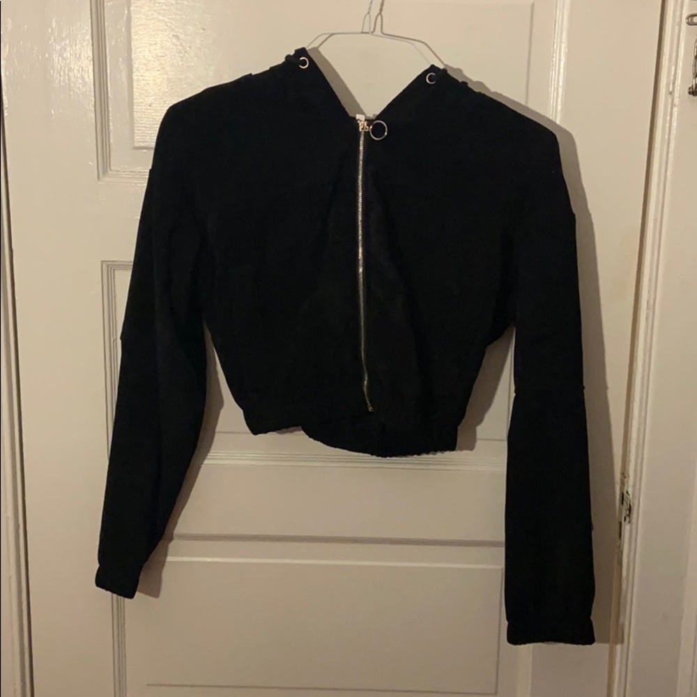 Cropped bomber jacket